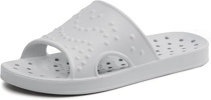 Shower Shoes for Women Men with Arch Support Quick Drying Pool Slides Lightweight Beach Sandals with Drain Holes