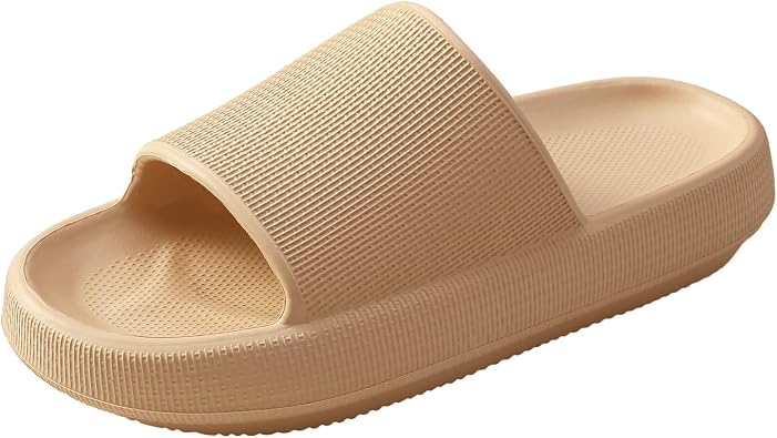 Slides for Women, Quick Dry Slides for Men, Arch Support Shower Shoes with Cushioned Sole